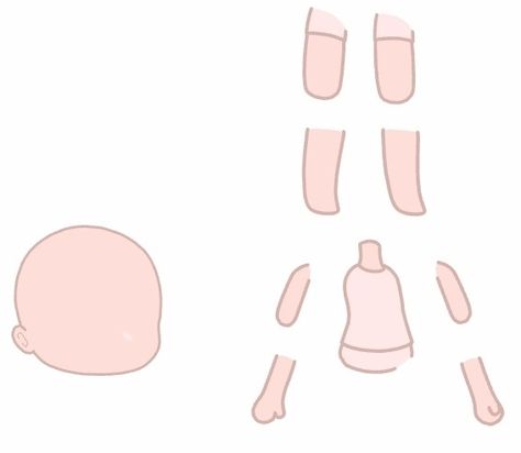 Body Sheet Base, Gacha Tweening Body Sheet, Gacha Body Sheet Base, Gacha Life Body Sheet, Free Gacha Body Sheet, Body Sheet Gacha, Gachalife Poses Base, Gacha Body Parts, Gacha Templates