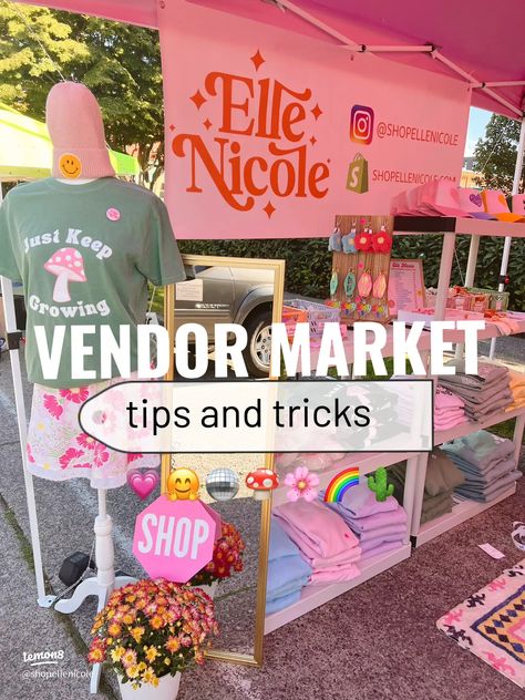 Vendor Name Display, Consignment Pop Up Shop, Popup Booth Display, How To Set Up A Pop Up Shop, Pop Up Boutique Set Up, Summer Vendor Booth Ideas, Pop Up Clothing Boutique Display, Festival Vendor Set Up, Pop Up Shop Essentials