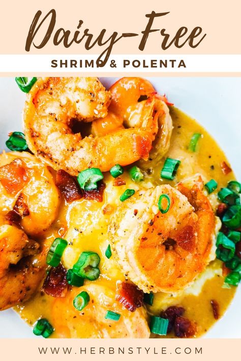 Fish Recipes Dairy Free, Shrimp Polenta, Pescatarian Recipes Healthy, Shrimp And Polenta, Spanish Cooking, Aldi Meal Plan, Polenta Recipes, Quick Bites, Single Girls