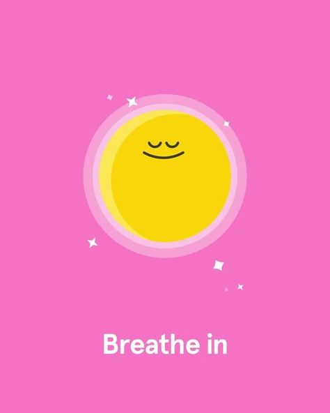 Headspace on Instagram: "Think of deep breaths like little tokens of love and appreciation for your body and brain, reminding you to stay calm and mindful. 💛" Headspace Branding, Calming Branding, Calm Branding, Stay Calm Quotes, Calm Breathing, Spatial Experience, Staying Calm, Sensitive Person, Deep Breaths