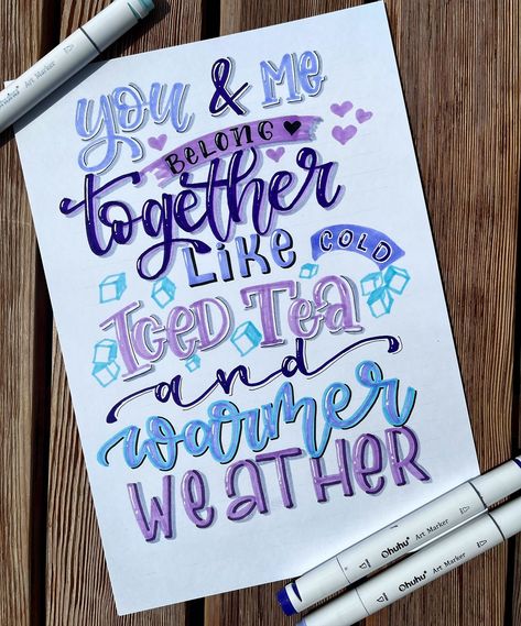 #lettering #handlettering #youandme #handlettered #brushlettering #letteringart #letteringartist #sketchart #alcoholmarkers #markerart #ohuhumarkers #create #calligraphy #letras #letrasbonitas #kalligraphie #diy #hobby Slogan Ideas Creative, Calligraphy Quotes Doodles Design, Handlettering Styles, Hand Lettered Quotes Doodles, Calligraphy Aesthetic, Handwriting Template, Lettering Fonts Design, Calligraphy Quotes Doodles, Brush Lettering Quotes