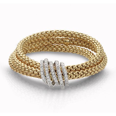 Fope Mialuce Yellow Gold Diamond Station Bracelet (22 612 240 LBP) ❤ liked on Polyvore featuring jewelry, bracelets, 18 karat gold jewelry, diamond jewelry, gold jewellery, 18k gold jewelry and diamond jewellery 18k Gold Bangle, White Gold Bangle, Diamond Bracelet Design, Station Bracelet, Jewellery Diamond, Bangle Gold, Yellow Gold Bangle, Bracelets Gold, Jewelry White