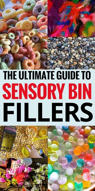 Sensory Activities: Sensory bins are so much fun for kids to play in, but what to you put IN them? Here's a list of some of the BEST sensory bin fillers for your sensory play. Sensory Bin Fillers, Teacher Portfolio, Infant Art, Toddler Sensory Bins, Sensory Tubs, Sensory Learning, Sensory Bags, Sensory Ideas, Baby Sensory Play