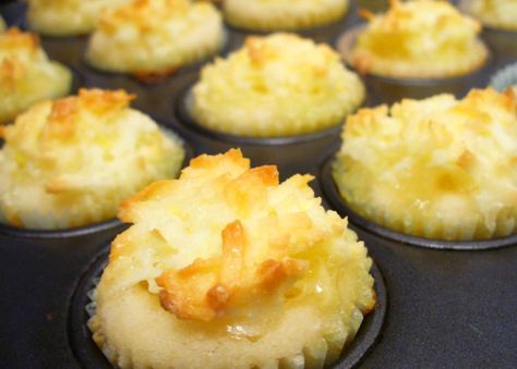 HAWAIIAN TARTS Our Best Hawaiian Desserts Are So Ono, They Broke da Mouth - Allrecipes Dish Luau Desserts, Hawaii Desserts, Hawaiian Party Food, Hawaiian Wedding Cake, Haupia Pie, Hawaiian Desserts, Luau Food, Pineapple And Coconut, Tarts Recipe