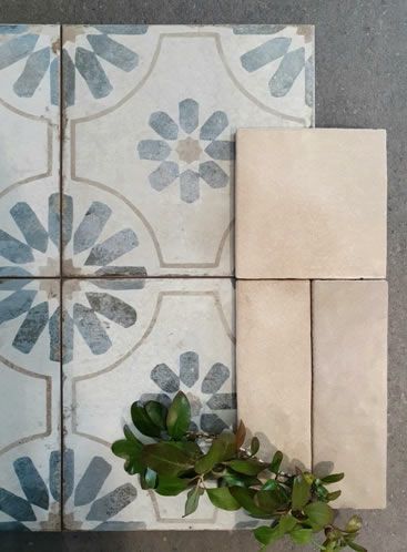 Encaustic Tiles Kitchen Splashback, Bathroom With Encaustic Tile Floor, Bathroom Floor Tiles Patterns, Spanish Floor Tiles Bathroom, Bathroom Patterned Floor Tiles, Marocan Tiles, Patterned Floor Tiles Bathroom, Laundry Floor Tiles, Encaustic Bathroom