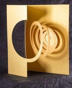 Spiral Pop Up Card, Arte Pop Up, Heart Pop Up Card, Libros Pop-up, Paper Structure, Golden Spiral, Origami And Kirigami, Pop Up Art, Paper Patterns