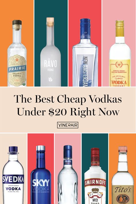 Life's too short to drink bad vodka. Here are the best bottles of vodka on a budget for all of your favorite vodka cocktails. Cheap Alcoholic Drinks, Best Vodka Drinks, Bali Images, Cheap Liquor, Vodka Mixers, Types Of Vodka, Polish Vodka, Best Vodka, Cheap Vodka