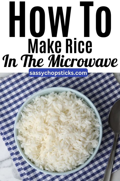 Check out this easy guide to making rice in the microwave. You'll be enjoying perfectly cooked rice in no time! How To Make Microwave Rice, Cooking Rice In Microwave, How To Make Rice In The Microwave, How To Cook Rice In Microwave, Microwave Rice Cooker Instructions, White Rice In Microwave, Microwave Rice Recipes, Cook Rice In Microwave, Rice In Microwave