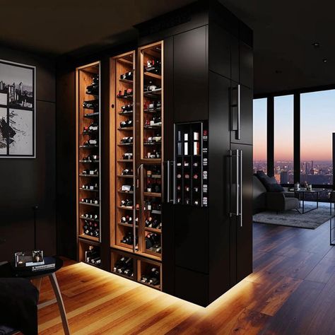 Wine cabinet design ideas for your interior. Looking for inspiration to create the perfect wine rack? Here are my top 20 ideas that will transform your bar, office, home or restaurant into a haven of sophistication and style. Each idea takes into account unique needs and preferences, combining functionality and aesthetic appeal. After purchase you will receive 20 images of a wine cabinet. I can also create a unique wine cabinet design for you. Write to me your wishes. Send a photo or 3D design o Custom Bar With Wine Fridge, Wine Bar Home Ideas, Bar And Wine Cabinet, Bar Design Ideas Home, Bar Ideas For Home Living Rooms, Wine Room Ideas In House, Wine Bar Ideas, Wine Cellar Small, Wine Cabinet Design