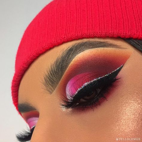 Makeup Drawing, Cute Eye Makeup, Freelance Makeup Artist, Barbie Makeup, Eye Makeup Pictures, Red Makeup, Eye Makeup Designs, Dope Makeup, Makeup Eye Looks