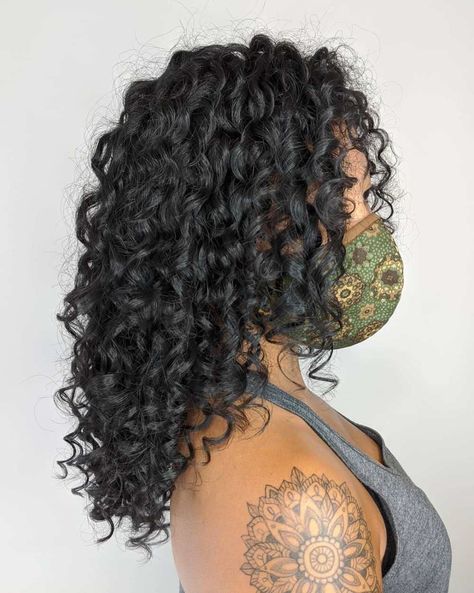 Layered Tight Perm Spirals Straight Hair To Curly Perm, Medium Spiral Perm, Loose Perm Medium Length Thick Hair, Permanent Wave Hair Perms, Pin Curl Perm Medium Hair, Curl Perm Types, Perm Patterns, Perm On Straight Hair, Perm Hair Medium Length