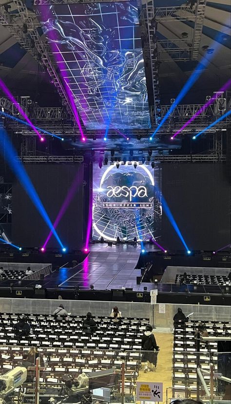 Aespa Concert Aespa Concert, Manifesting Vision Board, Stage Background, Stage Set Design, Concert Stage, Concert Aesthetic, Concert Venue, Stage Set, Anime Quotes Funny