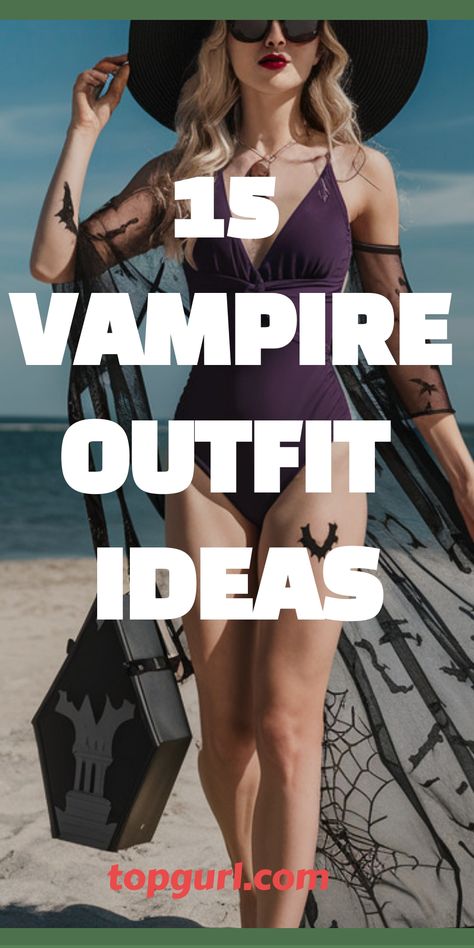 Vampire Outfit Ideas to Slay the Night Fancy Vampire Outfit, Grunge Vampire Outfit, Vampire Costume Diy Female Outfit, Simple Vampire Outfit, Diy Vampire Costume Women Outfit, Elvira Outfits, Female Vampire Outfit, Doll Inspired Outfits, Vampire Woman Aesthetic