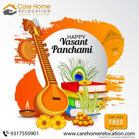 Care Home Relocation Movers and Packers   May the vibrance of color yellow fill your life with love and light in this #Vasant #Panchami. Happy Vasant Panchami 2019 Happy Vasant Panchami, Vasant Panchami, Basant Panchami, Goddess Saraswati, Banner Shapes, Happy New Year Message, New Year Message, You Are Blessed, Packers And Movers