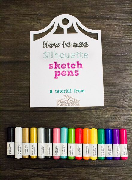 Learn how to use Silhouette sketch pens to draw with your Silhouette Cameo or Portrait! It's so easy! Silhouette Cameo 2, Silhouette Sketch Pens, Portrait Silhouette, Boss Moves, Cameo Crafts, Silhouette Cameo 4, Silhouette Sketch, Silhouette Cameo Crafts, Silhouette Curio