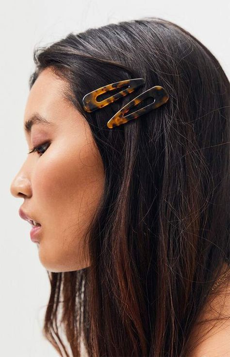 LA Hearts Tortoiseshell Snap Hair Clip 2-Pack Snap Hair Clip Hairstyles, Hairstyles With Snap Clips, Snap Clip Hairstyles, Snap Clips Hairstyles, Hair Snap Clips, Hairstyle Hacks, Ground Hog, Snap Hair Clips, Bend And Snap