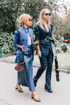 Untitled Mode Tartan, Best Year Yet, Giovanna Battaglia, Anna Dello Russo, Paris Fashion Week Street Style, Looks Street Style, Women Street, Street Style Paris, Business Outfit