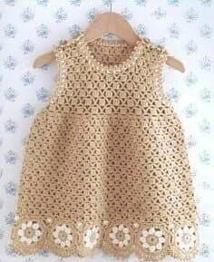 Vestidos Bebe Crochet, Crochet Toddler Dress, Vintage Toddler Dress, Crochet Baby Girl Dress, Crocheted Dress, Crochet Baby Dress Pattern, Lace Diy, Crochet Toddler