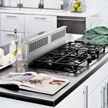 7 Best Range Hoods of 2020 (And Why They Are Worth Buying!) Downdraft Range, Kitchen Island With Cooktop, Island With Stove, Kitchen Island With Stove, Island Cooktop, Kitchen Island Storage, Kitchen Vent Hood, Kitchen Island With Sink, Unique Kitchen Design