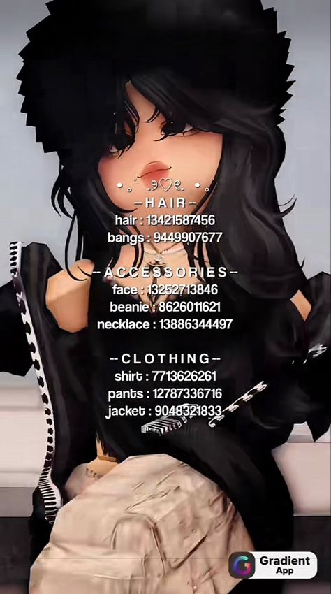 Berry Avenue Codes Black Hair, Berry Avenue Codes Black, Roblox Royale High, Outfit Ideas Emo, Berry Avenue Codes, Aesthetic Outfits Y2k, Blocksburg Outfit Codes￼, Fancy Dress Code, Code Clothing