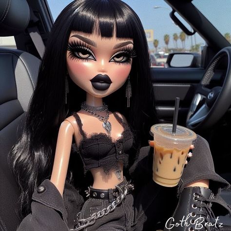 🖤⛓️⛓️🖤 #bratz #gothbratz #explorepage Goth Bratz Doll, Goth Bratz, Bratz Pfp, Bratz Aesthetic, Bratz Doll Outfits, Women Illustration, Brat Doll, Goth Subculture, Bratz Inspired Outfits