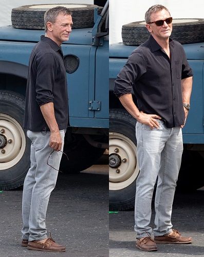 Jamaica Style, Ralph Lauren Men Outfits, Clothes For Men Over 50, Daniel Craig Bond, James Bond Outfits, Daniel Craig Style, Blue Jeans Outfit Men, Bond Outfits, Craig Bond