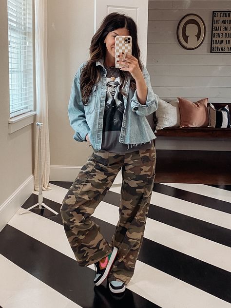 No Boundaries Wide Leg Cargo … curated on LTK Hunter Pants Outfit, Fall Cargo Pants Outfit, Winter Cargo Pants Outfit, Army Cargo Pants Outfit, Wide Leg Cargo Pants Outfit, Camo Pants Outfits, What To Wear With Cargo Pants, Camo Cargo Pants Outfit, Cargo Pants Outfits Women