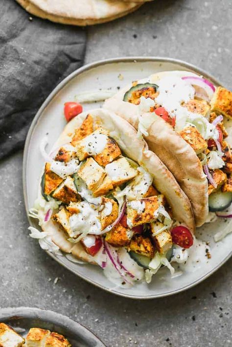 Easy Chicken Gyros Recipe - Tastes Better from Scratch Easy Chicken Gyros, Gyros Recipe, Chicken Gyro Recipe, Gyro Recipe, Chicken Gyros, Tzatziki Sauce, Naan Bread, Health Dinner Recipes, Pita Bread