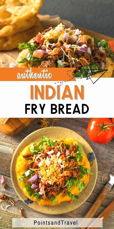 Authentic Indian Fry Bread Fry Bread Tacos, Indian Fry Bread, Navajo Tacos, Indian Tacos, Fried Bread Recipe, Small Town Woman, Indian Bread, Fry Bread, Holiday Dinner