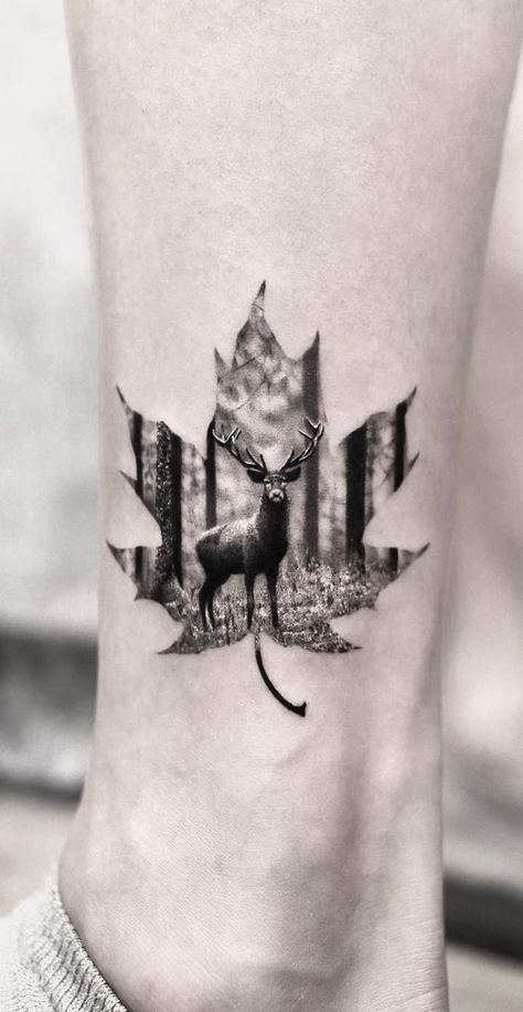 Wilderness Chest Tattoo, Buck Tattoo, Deer Head Tattoo, Elk Tattoo, Deer Skull Tattoos, Deer Tattoo Designs, People Architecture, Wildlife Tattoo, Hunting Tattoos