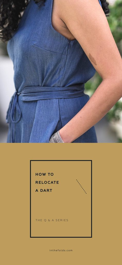 ISSUE 78 - Rotating a dart on a bodice — In the Folds Dart Tips, Bust Dart, Jumpsuit Fitted, Glue Tape, Make Your Own Clothes, Jumpsuit Pattern, Fashion Sewing, A Series, Dart