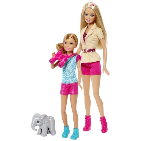 Safari Safari Barbie, Dora The Explorer Costume, Barbie Stacie Doll, Stacie Doll, Barbie 2000, Barbie Top, Barbie Sisters, Barbie Shop, Mattel Shop