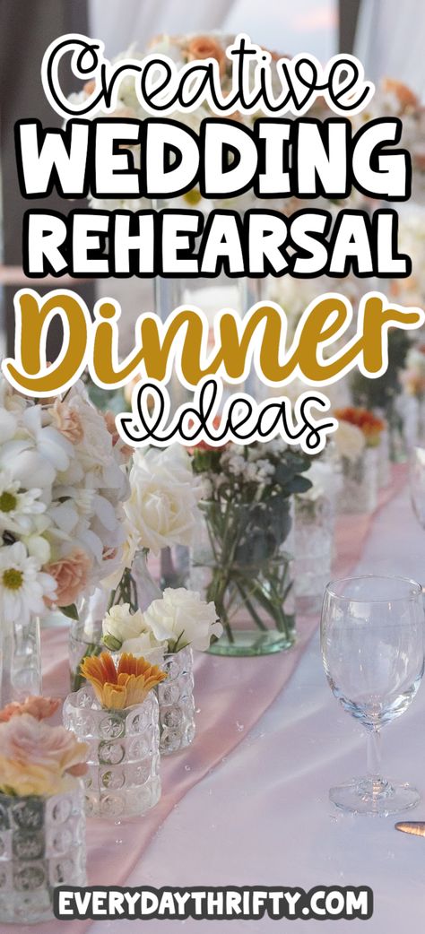 We know weddings can be a workout for your wallet but, hold onto your bouquets because we’ve got good news. In this article, we’ve put together the ultimate guide to nailing a rehearsal dinner that’s more thrills and fewer bills with these wedding rehearsal dinner ideas on a budget! Rehersal Dinner Tables, Fall Rehearsal Dinner Flowers, Outdoor Wedding Rehearsal Dinner Ideas, Rehersal Dinner Centerpiece Ideas Fall, Rehearsal Dinner Dessert Table Ideas, Easy Rehearsal Dinner Decorations, Fun Rehearsal Dinner Ideas Games, Decorating For Rehearsal Dinner, Wedding Rehearsal Dinner Ideas Decor Table Decorations