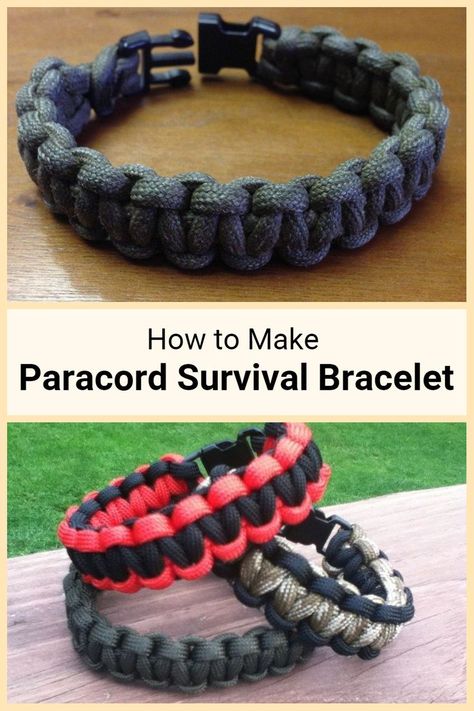 Teach the kids emergency preparedness with paracord bracelets! Rope Bracelets Tutorial, Army Boot Camp, Parachute Cord Bracelets, Emergency Bracelet, Paracord Survival Bracelet, Paracord Bracelet Tutorial, Paracord Bracelet Diy, Paracord Knots, Diy Bracelets Tutorials