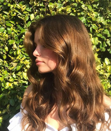 Light Brown Hair, Pelo Color Caramelo, Warm Brown Hair, Brown Wavy Hair, Haircuts For Wavy Hair, Haircuts Straight Hair, Cut My Hair, Hair Inspo Color, Dream Hair