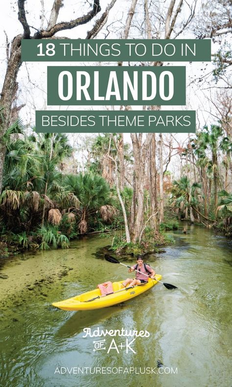 18 Things to do in Orlando Besides Theme Parks - Adventures of A+K What To Do Near Orlando Florida, Miami To Orlando Roadtrip, Orlando Florida Things To Do In December, Beaches Near Orlando Florida, Hiking In Orlando Florida, Must Do In Orlando Florida, Cheap Things To Do In Orlando Florida, Where To Stay In Orlando Florida, Stuff To Do In Orlando Florida