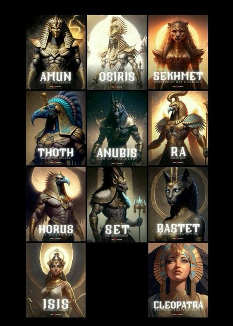 Re Egyptian God, Egyptian Dog God, Egypt Pharaoh Art, Egypt Gods Art, All Egyptian Gods, Egyptian Mythology Art, Horus God, Ancient Zodiac, Anubis Egyptian God