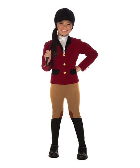 Look at this Red Equestrian Rider Dress-Up Set - Toddler on #zulily today! Jockey Costume, Kids Costumes Girls, Riding Clothes, Horse Costumes, Horse Riding Clothes, Girls Dress Up, Costume Store, Dress Up Outfits, Costume Collection