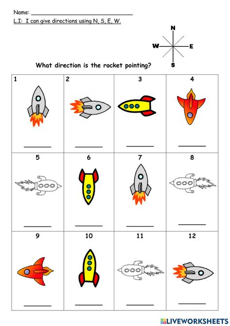 Directions online worksheet for Kindergarten - Grade 2. You can do the exercises online or download the worksheet as pdf. 1st Grade Map Skills Worksheets, 1st Grade Geography Worksheets, Social Studies For 1st Grade, Cardinal Directions For Kids, Cardinal Directions Worksheet, Kindergarten History Worksheets, Directions Worksheet For Kids, 1st Grade Social Studies Worksheets, 2nd Grade Social Studies Worksheets