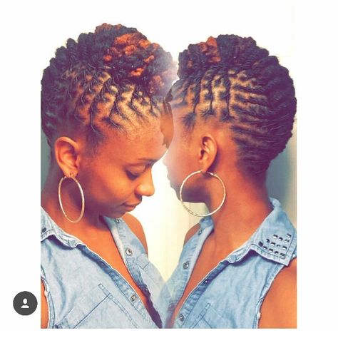 So pretty. Loc updo. She's been loc'd for 2 years. Hair Styles For Short Locs, Styles For Short Locs, Locs Updo, Dreads Short Hair, Short Dreadlocks Styles, Dreads Styles For Women, Loc Updo, Short Locs, Dreads Girl