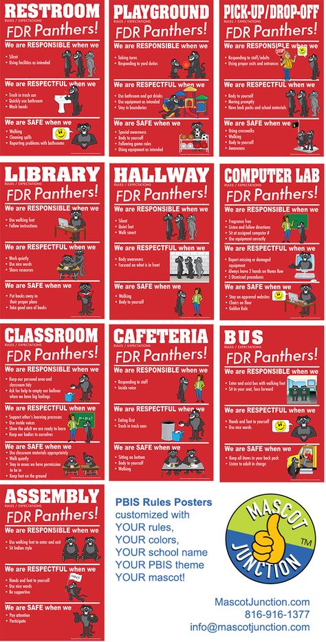 School Wide Behavior System, Pbis Elementary School Wide, Pbis Elementary, Pbis Posters, Pbis Rewards, Bcba Exam, Positive Behavior Intervention, Elementary Bulletin Boards, Classroom Discipline