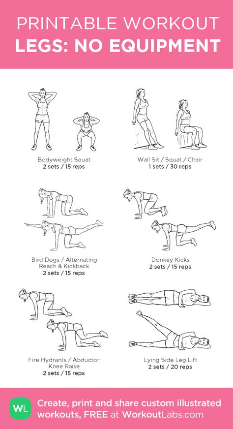 LEGS: NO EQUIPMENT: my visual workout created at WorkoutLabs.com • Click through to customize and download as a FREE PDF! #customworkout Workouts Programs, Leg Workouts Gym, Workout Labs, Printable Workout, Gym Workout Plan For Women, Leg Workout At Home, Total Workout, Printable Workouts, Planet Fitness