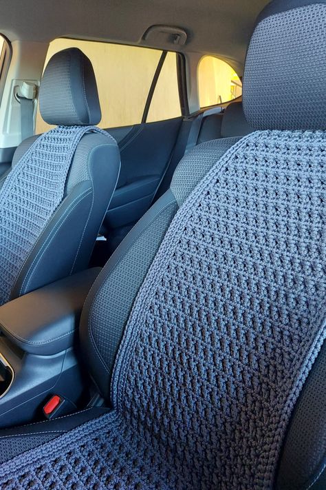 Soon on selling Car Seat Cover Aesthetic, Crochet Car Decor Pattern, Car Seat Cover Pattern Free, Crochet Car Seat Cover, Car Seat Cover Pattern, Free Crochet Sweater, Crochet Gift Ideas, Easy Bag, Girly Car Accessories