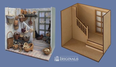 Katt Hus, Room Box Miniatures, Pola Kotak, Tas Mini, Bookshelf Art, Vitrine Miniature, Miniature Display, Doll House Plans, Mini Doll House