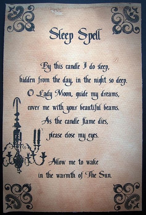 Sleep Spell | Lots of spells for a spell book by adeline Sleep Spell, Witchcraft Love Spells, Witchcraft Spells For Beginners, Spells For Beginners, Real Witches, Wiccan Magic, Witch Spirituality, Magic Spell Book, Under Your Spell