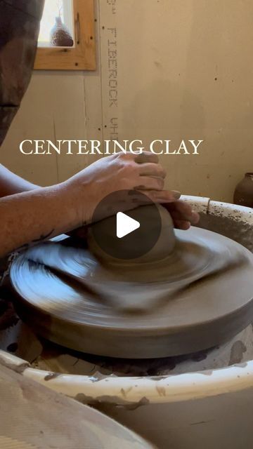 Laura Siddell | LS POTTERY on Instagram: "When I was first learning, centring was the HARDEST part. I would watch video after video of other potters and watch their hands as they centred. Learning from watching and then trying over and over again.  Hope this video helps even one person get a hang of centring their clay. It’s the most important part and lays the foundation to create a uniform vessel on the wheel. 🤎   #iliketoplaywithclay #handmade #handmadepottery #pottery #wheelthrown #mug #mugshot #clayart #claylove #wheelthrowing #trimmingpottery #trimming #wheelthrownpottery #wheelthrownceramics #wheelthrowing #ihavethisthingwithceramics #potterylove #potteryistic #potteryofinstagram #instapottery #ceramiclife #potterylife #ceramics #ceramik #centring #centering #centreclay #centerclay How To Throw A Mug On The Wheel, Centering Pottery, How To Center Clay On Wheel, Pottery Videos Techniques, Potters Wheel Projects, Centering Clay Pottery Wheel, Pottery On The Wheel, Pottery Centering, Pottery Knowledge