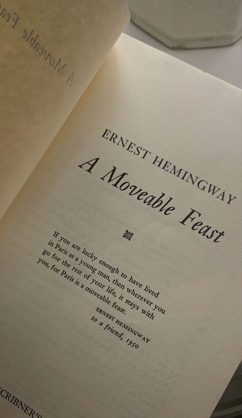 Classic Literature Aesthetic, Ernest Hemingway Books, Literature Aesthetic, Hemingway Quotes, A Moveable Feast, Classroom Makeover, Eyes On Me, Art Journal Therapy, Little Library