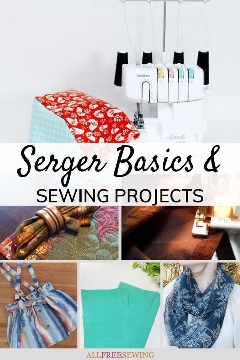 Overlocker Projects, Serger Sewing Projects, Serger Patterns, Serger Tutorial, Serger Projects, Serger Stitches, Serger Tips, Serger Sewing, Sewing Projects Free