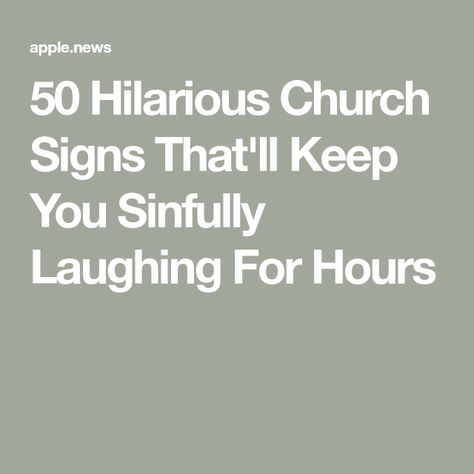 50 Hilarious Church Signs That'll Keep You Sinfully Laughing For Hours Church Sign Sayings, Funny Church Signs, Staying In Bed, Church Marketing, Going To Church, Church Signs, Christian Humor, Stay In Bed, Life Inspiration