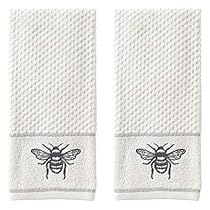 Best Bath Towels, Bee Shop, Honey Bee Decor, White Hand Towels, Decorative Hand Towels, Cotton Hand Towels, Bee Decor, Decorative Towels, Shower Curtain Hooks